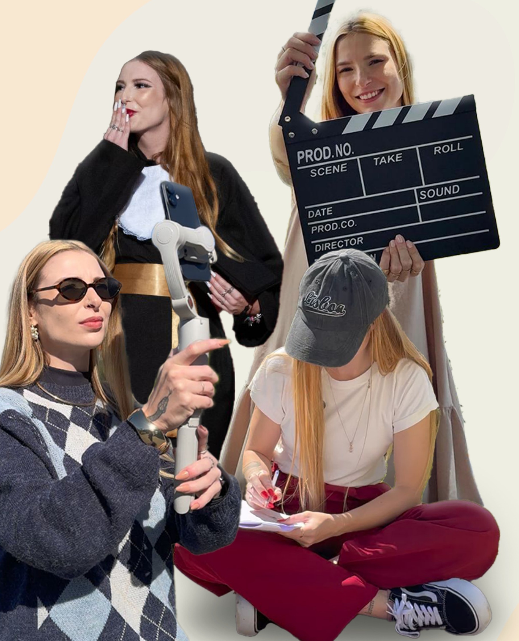 Júlia Wehmuth em produção